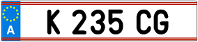 Trailer License Plate